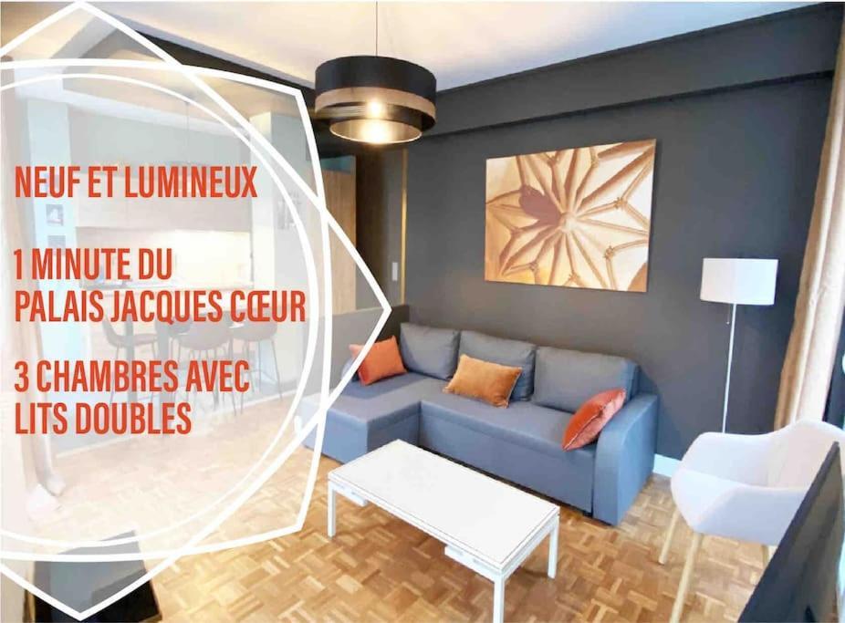 Appartement Les Quatre Piliers - 1 Min Palais Jacques Coeur à Bourges Extérieur photo